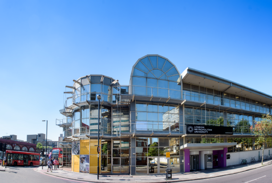 London Metropolitan University building, home of the AI and Data Science research group